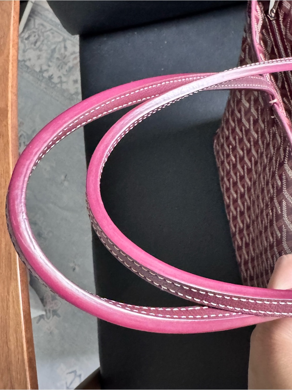 Goyard Sac Artois PM Tote Bag Burgundy - Picture 10 of 16